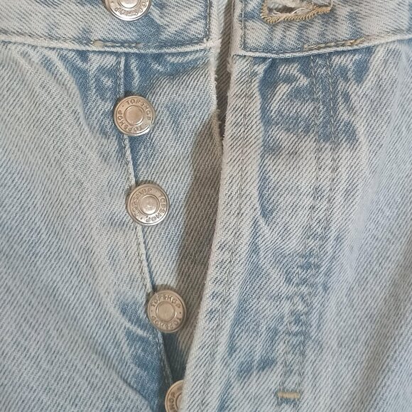 Topshop Edition Womens Jeans Size 14 W36 L34 Vintage Wash High Waist Straight Bu - Picture 2 of 8